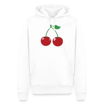 Cerise - Sweat à capuche Premium bio Homme - blanc - Devant - Nico (187cm)