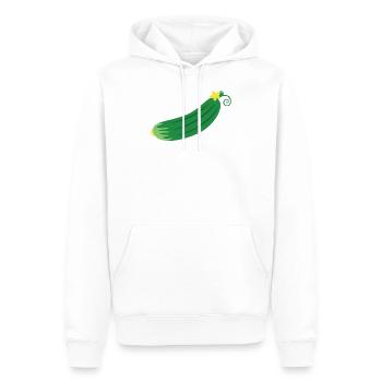 Gurke - Männer Premium Bio Hoodie - Weiß - Vorne - Nico (187cm)