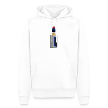 Dampfe Vape E-Cig Vaper - Männer Premium Bio Hoodie - Weiß - Vorne - Nico (187cm)
