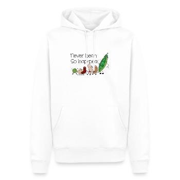 bean happy - Sweat à capuche Premium bio Homme - blanc - Devant - Nico (187cm)