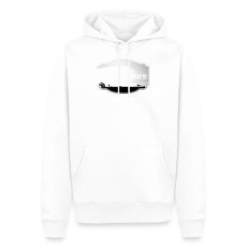 Love Nature noir et blanc - Sweat à capuche Premium bio Homme - blanc - Devant - Nico (187cm)