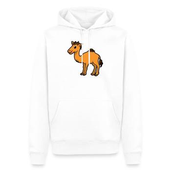Kamel - Männer Premium Bio Hoodie - Weiß - Vorne - Nico (187cm)