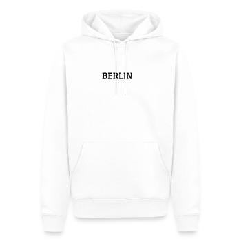 Berlin Aufdruck Souvenir - Männer Premium Bio Hoodie - Weiß - Vorne - Nico (187cm)