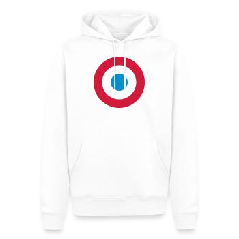 Dreifarbige Kokarde Frankreich - Männer Premium Bio Hoodie - Weiß - Vorne - Nico (187cm)