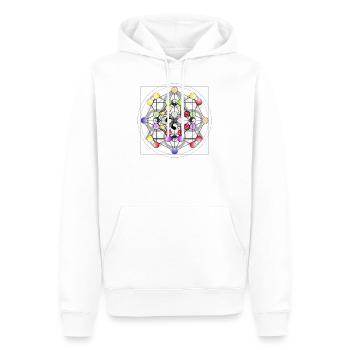 Stem cell - Men’s Premium Organic Hoodie - white - Front - Nico (187cm)