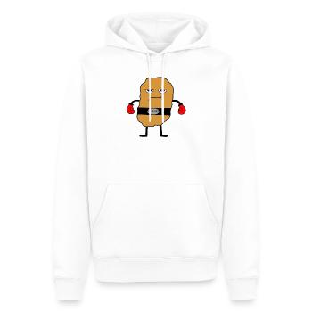 Chicken Nugget - Männer Premium Bio Hoodie - Weiß - Vorne - Nico (187cm)