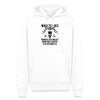 Wächter der Stroms Elektriker Elektroniker Strom - Männer Premium Bio Hoodie - Weiß - Vorne - Nico (187cm)