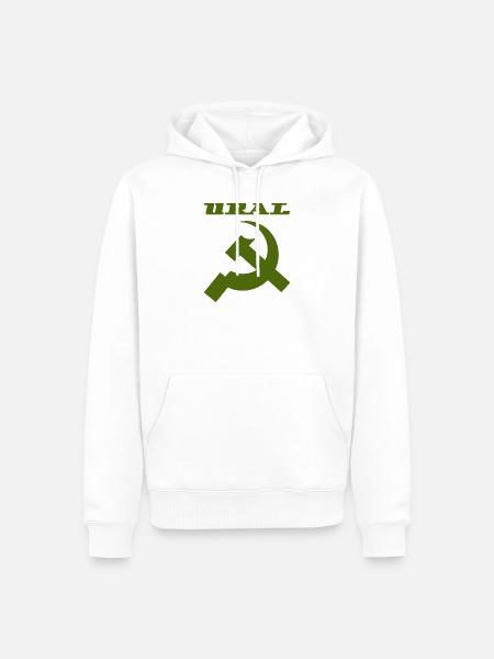Ural Dnepr USSR motorcycle - Men’s Premium Organic Hoodie - white