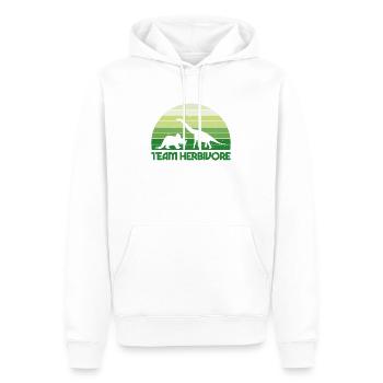 Team herbivore Vegan Geschenk Plant - Männer Premium Bio Hoodie - Weiß - Vorne - Nico (187cm)
