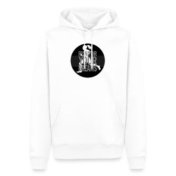 Run for your dream jogging Spruch - Männer Premium Bio Hoodie - Weiß - Vorne - Nico (187cm)