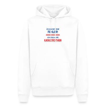 lustige sprüche, lustige, humor, spruch, lustig - Männer Premium Bio Hoodie - Weiß - Vorne - Nico (187cm)