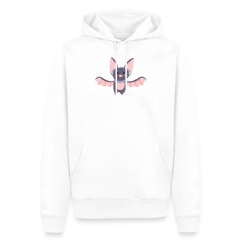 chauve souris - Sweat à capuche Premium bio Homme - blanc - Devant - Nico (187cm)