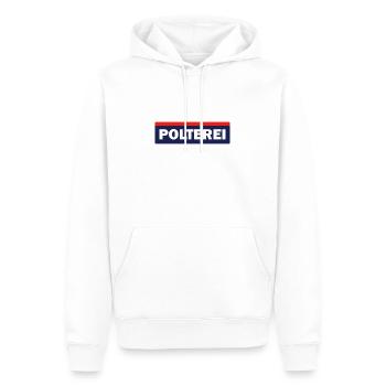 Polterei Geschenk Österreich Lederhose - Männer Premium Bio Hoodie - Weiß - Vorne - Nico (187cm)