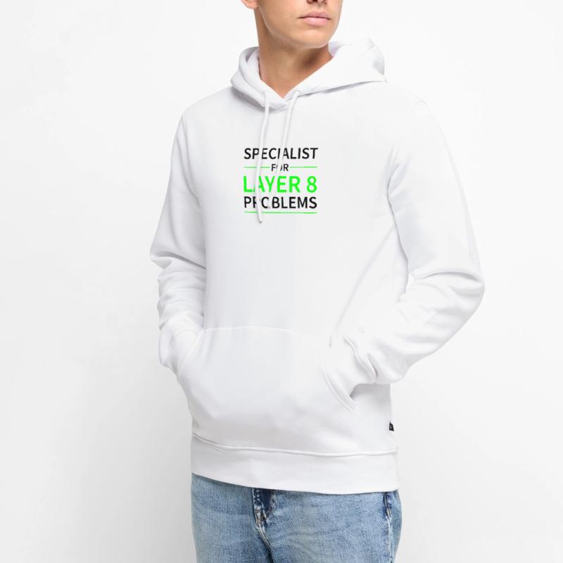Specialist for layer 8 problems gift code Men’s Premium Organic Hoodie