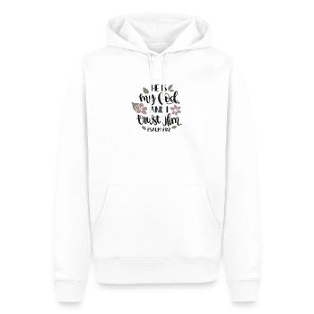 Psalm 91 2 7535 - Männer Premium Bio Hoodie - Weiß - Vorne - Nico (187cm)
