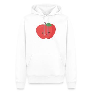 Pomme - Sweat à capuche Premium bio Homme - blanc - Devant - Nico (187cm)