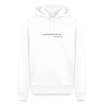 Anwalt lustig Spruch Jurist Geschenk - Männer Premium Bio Hoodie - Weiß - Vorne - Nico (187cm)