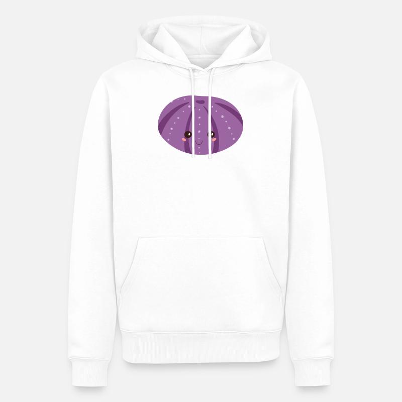oursin - Sweat à capuche Premium bio Homme - blanc