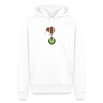 Oiseau kiwi sur la chemise Kiwieinrad - Sweat à capuche Premium bio Homme - blanc - Devant - Nico (187cm)