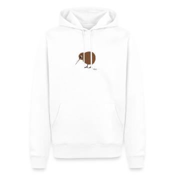 Chemise design néo-zélandaise mignon oiseau kiwi - Sweat à capuche Premium bio Homme - blanc - Devant - Nico (187cm)