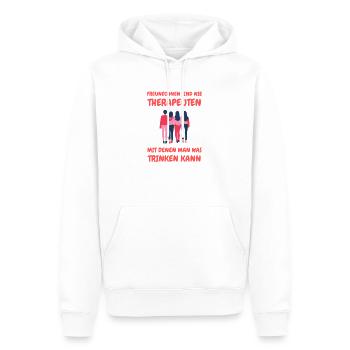 Freundinnen beste Freundschaft Geschenk Party - Männer Premium Bio Hoodie - Weiß - Vorne - Nico (187cm)
