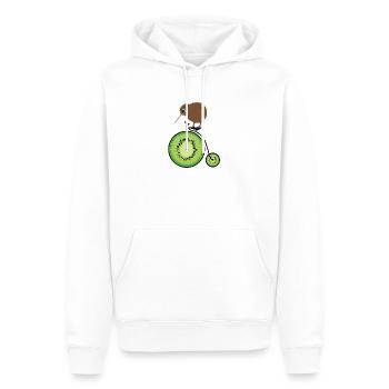 Kiwivogel Zweirad Kiwifrucht Neuseeland Shirt - Männer Premium Bio Hoodie - Weiß - Vorne - Nico (187cm)