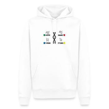 Adenine guanine thymine cytosine Biologie Geschenk - Männer Premium Bio Hoodie - Weiß - Vorne - Nico (187cm)