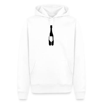 bouteille - Sweat à capuche Premium bio Homme - blanc - Devant - Nico (187cm)