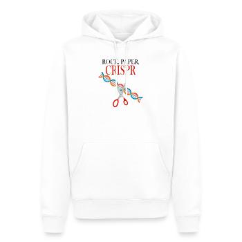 Rock paper crispr Biologie Geschenk Wissenschaft - Männer Premium Bio Hoodie - Weiß - Vorne - Nico (187cm)
