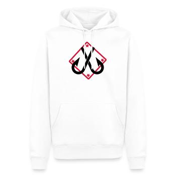 Fischer - Fischerei - Männer Premium Bio Hoodie - Weiß - Vorne - Nico (187cm)