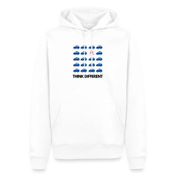 Fahrrad auto umwelt radfahrer sport geschenk - Männer Premium Bio Hoodie - Weiß - Vorne - Nico (187cm)