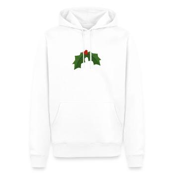 Holly - Holly et baies - Sweat à capuche Premium bio Homme - blanc - Devant - Nico (187cm)