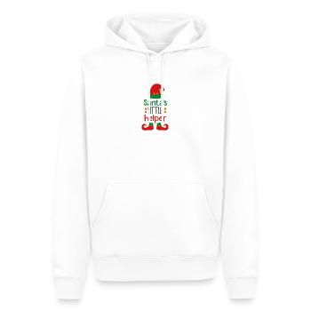 Sanats little Helper - Sweat à capuche Premium bio Homme - blanc - Devant - Nico (187cm)