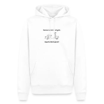 Apache Corona Roller - Männer Premium Bio Hoodie - Weiß - Vorne - Nico (187cm)