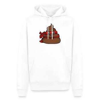 Merde de super-héros - Sweat à capuche Premium bio Homme - blanc - Devant - Nico (187cm)