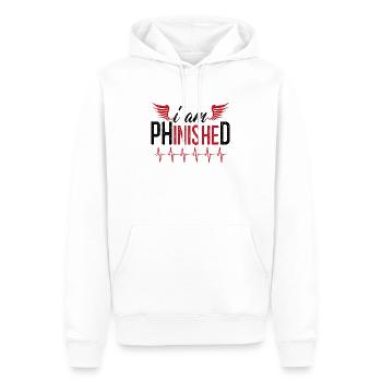 Cadeau de fin d'études de doctorat Uni - Sweat à capuche Premium bio Homme - blanc - Devant - Nico (187cm)