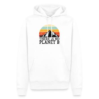 Il n'y a pas de cadeau de protection de l'environnement Planet B - Sweat à capuche Premium bio Homme - blanc - Devant - Nico (187cm)
