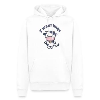 Little cow for toddler romper baby clothes - Men’s Premium Organic Hoodie - white - Front - Nico (187cm)