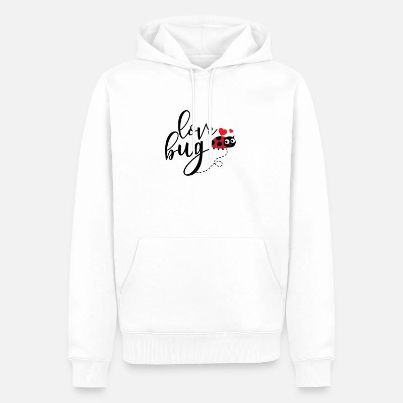 Love bug - Sweat à capuche Premium bio Homme - blanc