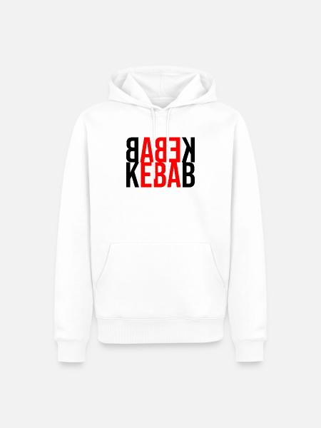 Kebab fast food - Männer Premium Bio Hoodie - Weiß