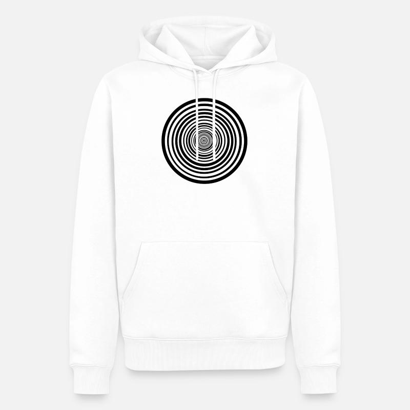psychedelisch - Männer Premium Bio Hoodie - Weiß