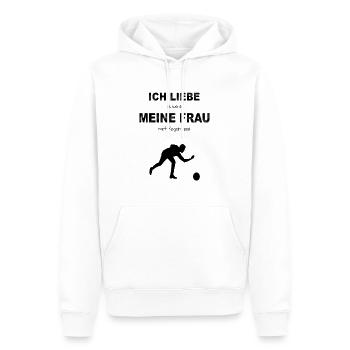 Kegeln Kegelbahn Kegelverein Kugel neun Kegel Club - Männer Premium Bio Hoodie - Weiß - Vorne - Nico (187cm)