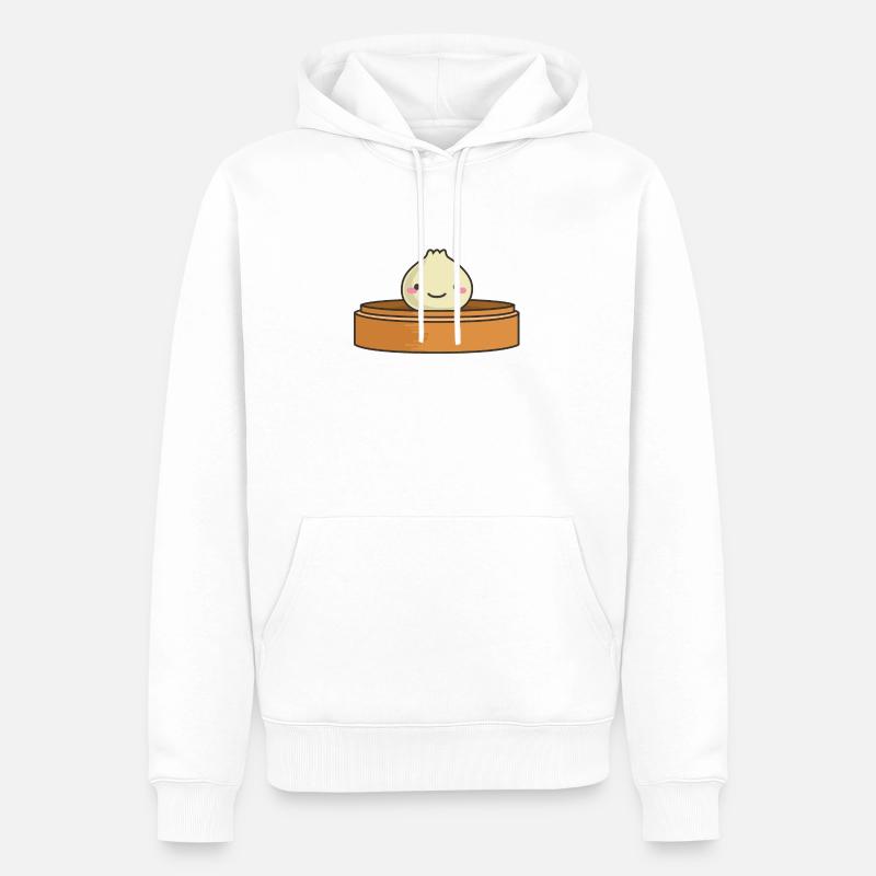 Belles boulettes - Sweat à capuche Premium bio Homme - blanc