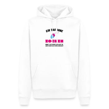 Gamer zocken konsole rangliste shooter geschenk - Männer Premium Bio Hoodie - Weiß - Vorne - Nico (187cm)