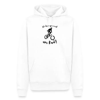Ich drehe gerne mal am rad Geschenk Radfahrer - Männer Premium Bio Hoodie - Weiß - Vorne - Nico (187cm)
