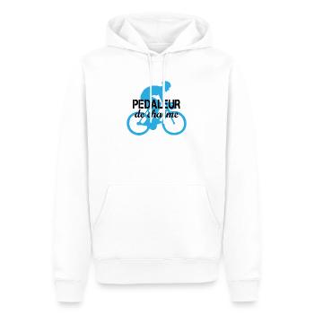 Pedaleur de charme Geschenk Fahrrad Sport - Männer Premium Bio Hoodie - Weiß - Vorne - Nico (187cm)