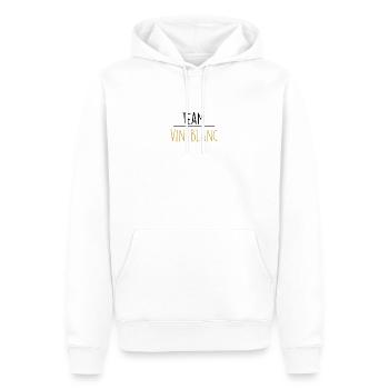 vin blanc - Sweat à capuche Premium bio Homme - blanc - Devant - Nico (187cm)