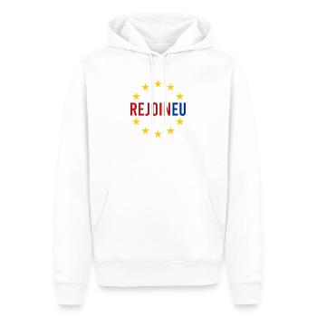 Treten Sie der EU wieder bei - Männer Premium Bio Hoodie - Weiß - Vorne - Nico (187cm)