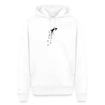 Reptile lizard gift saying - Men’s Premium Organic Hoodie - white - Front - Nico (187cm)