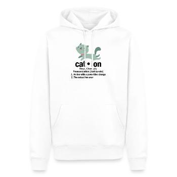 Katze Chemie Spruch Student Geschenk - Männer Premium Bio Hoodie - Weiß - Vorne - Nico (187cm)